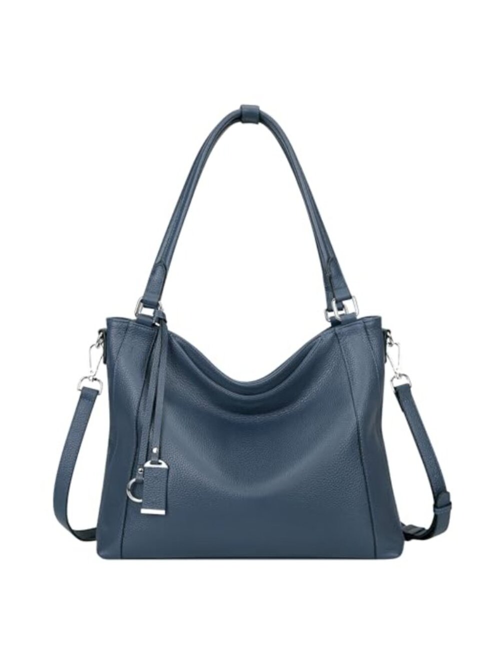 Genuine Leather Hobo Crossbody Bag Large Shoulder Purse Multi Pocket